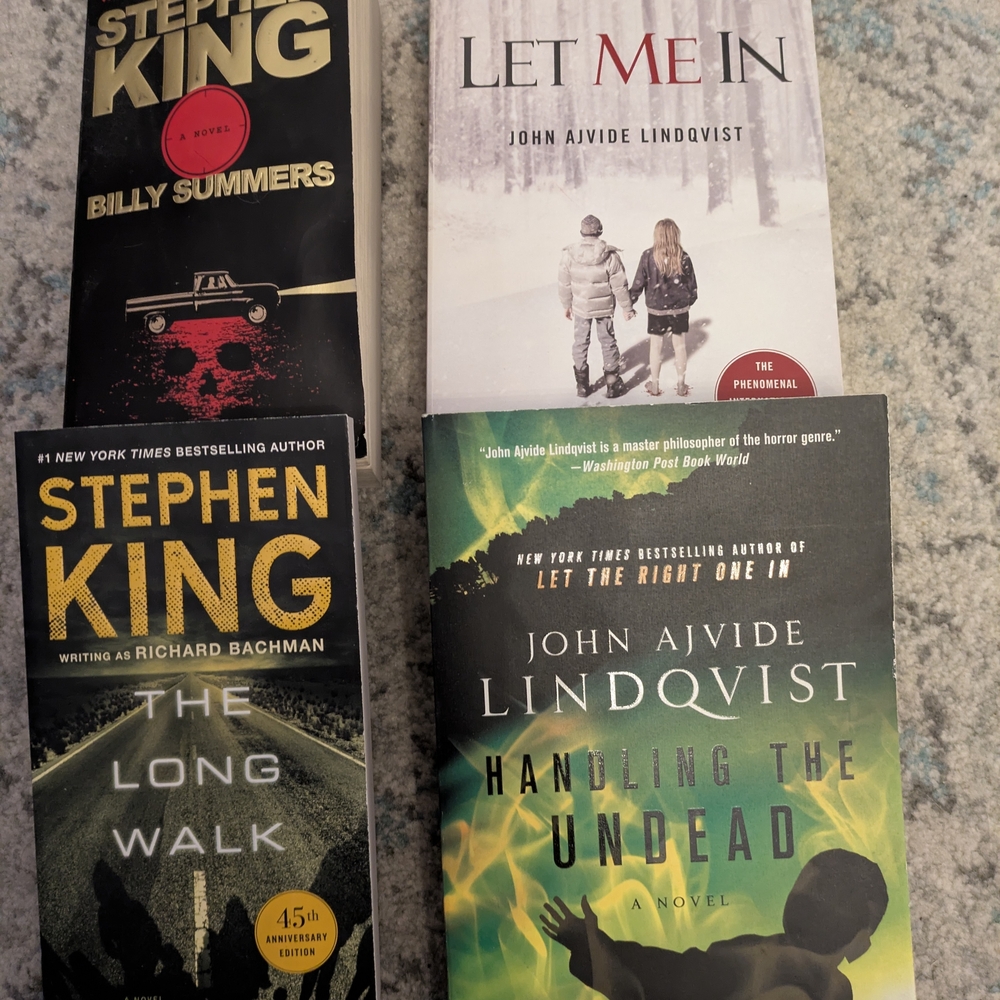 Stephen King and John Ajvide Lindqvist Book Set